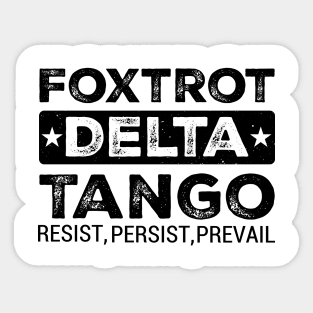 Foxtrot-Delta-Tango Sticker